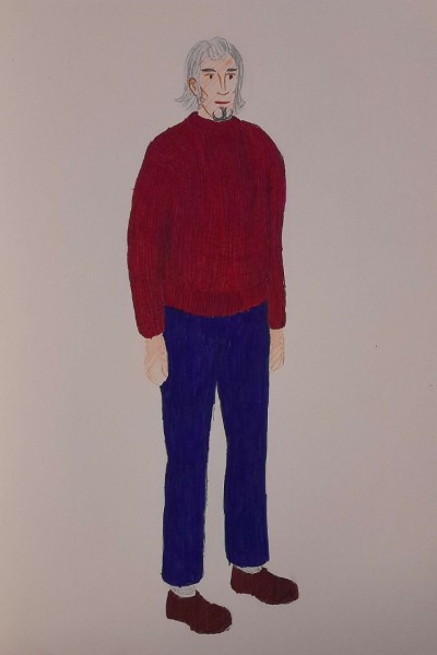 Gomez in Wine-Colored Sweater Step 3 - Flat Colors.jpg