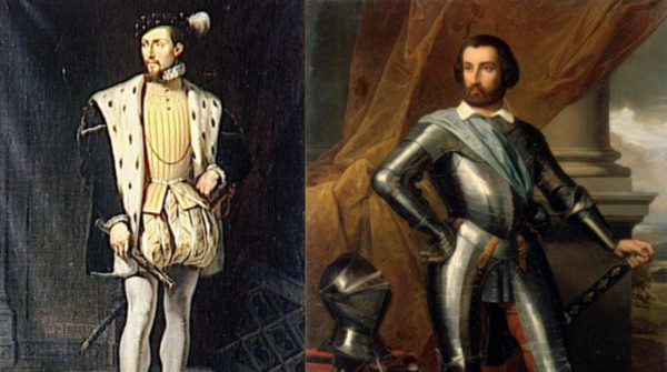 Claude d'Annebault, baron de Retz et Robert III de La Marck dit  Fleuranges l'Adventureux.