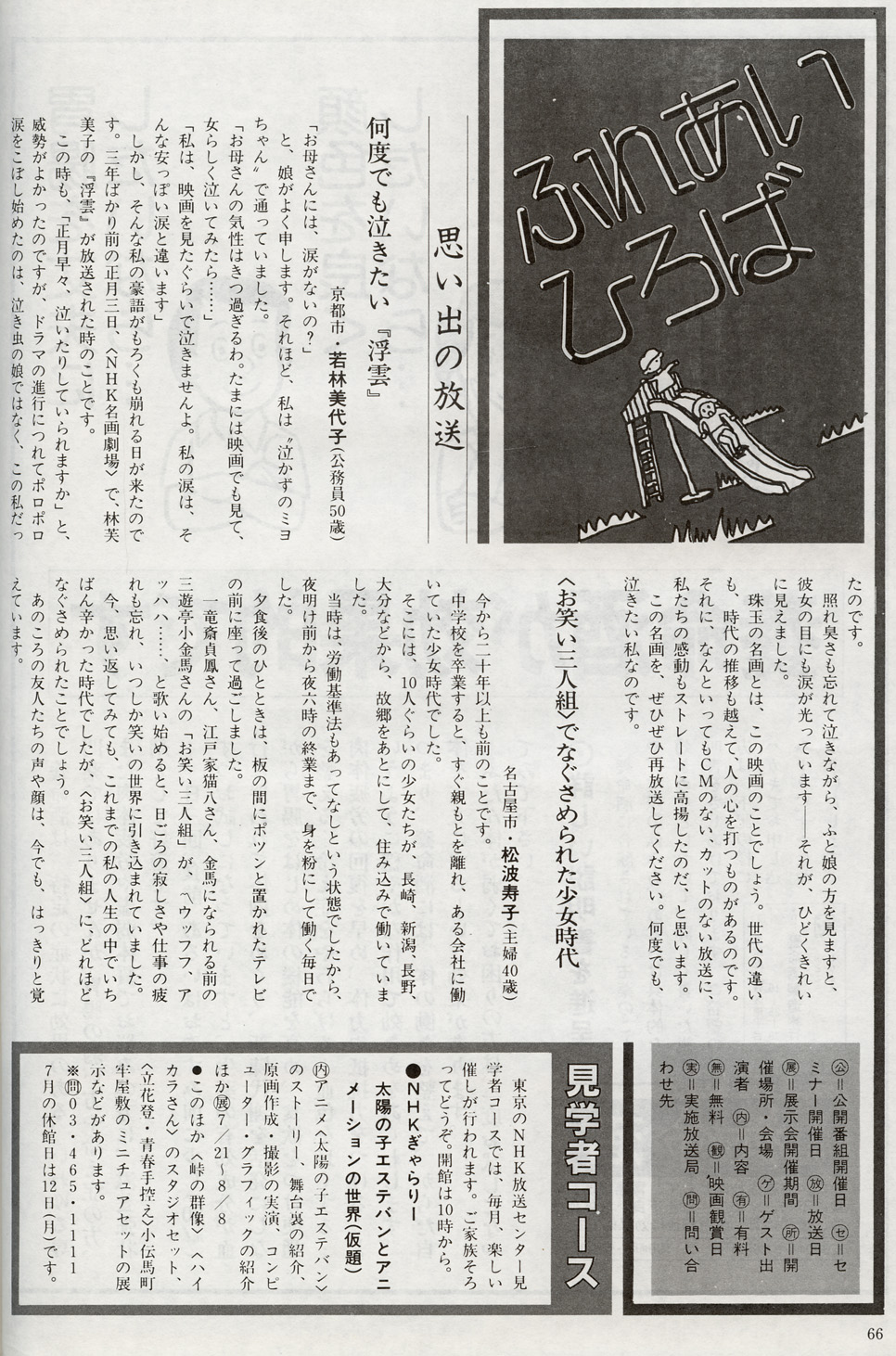 Graph NHK magazine (july 1982) - 15/16