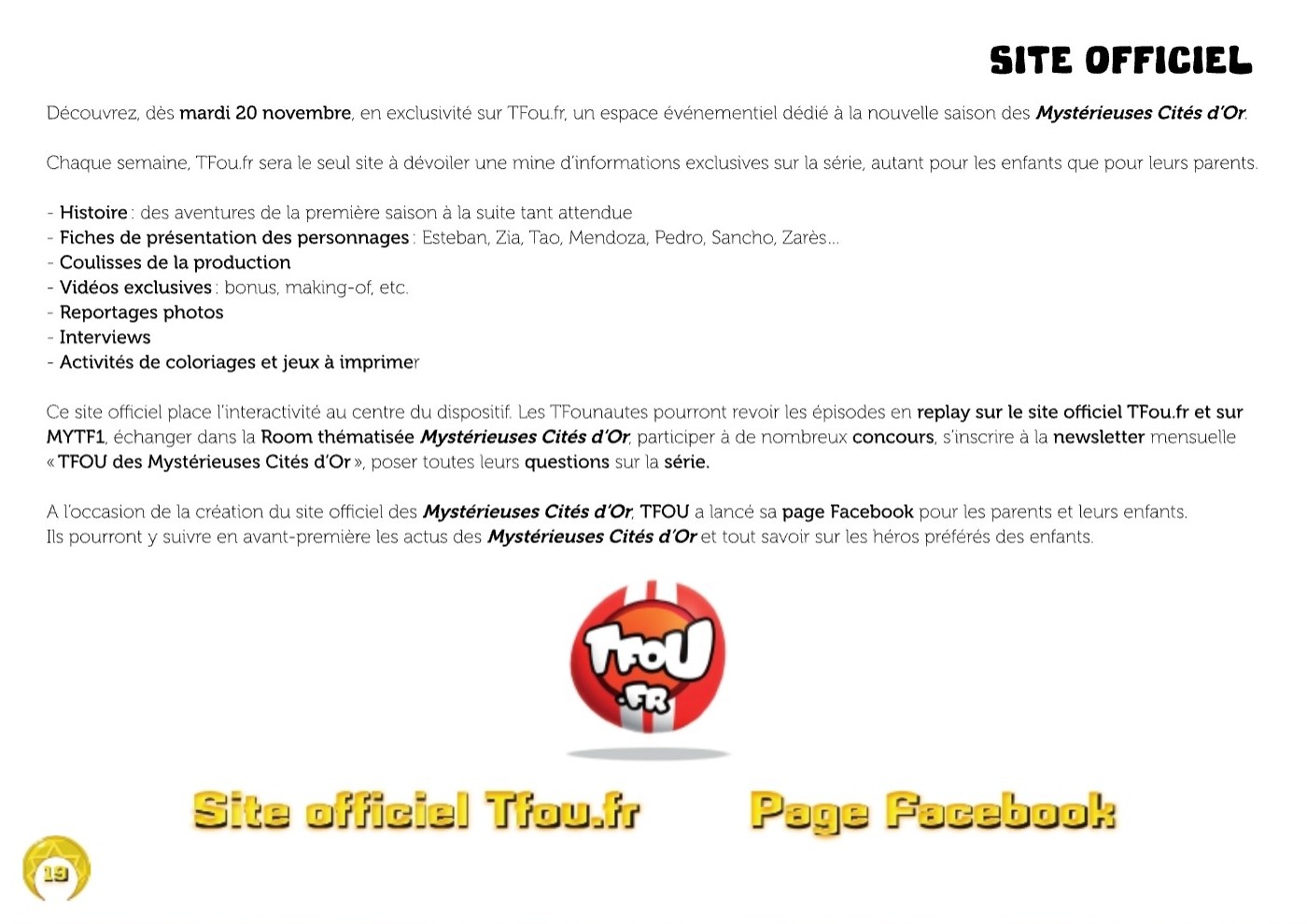 TF1 press kit - 19/21